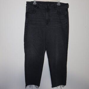 American Eagle Black Raw Hem Jegging Jeans (Women’s US 18 Short)